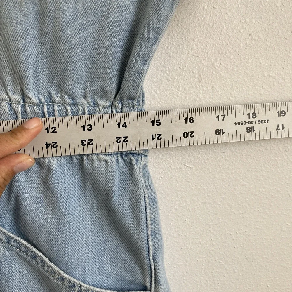 Free people We The Free Jumpsuit denim medium - Picture 4 of 7